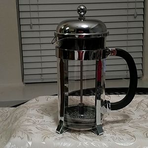 Starbucks,french press , coffee grinder and server